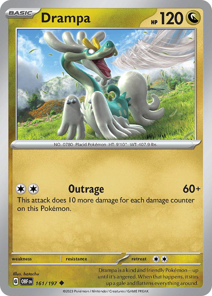 Drampa (161/197) [Scarlet & Violet: Obsidian Flames] | L.A. Mood Comics and Games