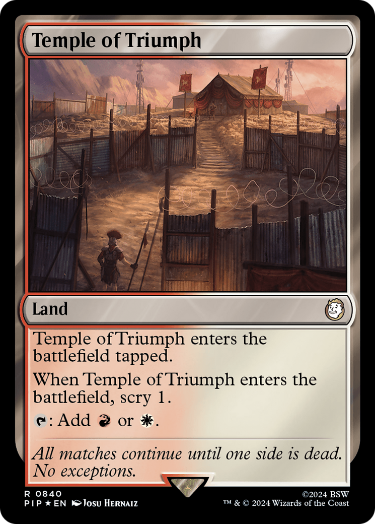 Temple of Triumph (Surge Foil) [Fallout] | L.A. Mood Comics and Games
