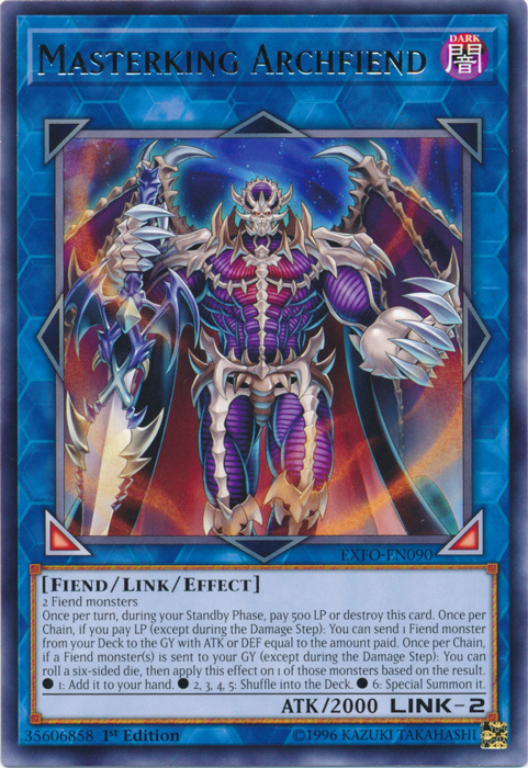 Masterking Archfiend [EXFO-EN090] Rare | L.A. Mood Comics and Games