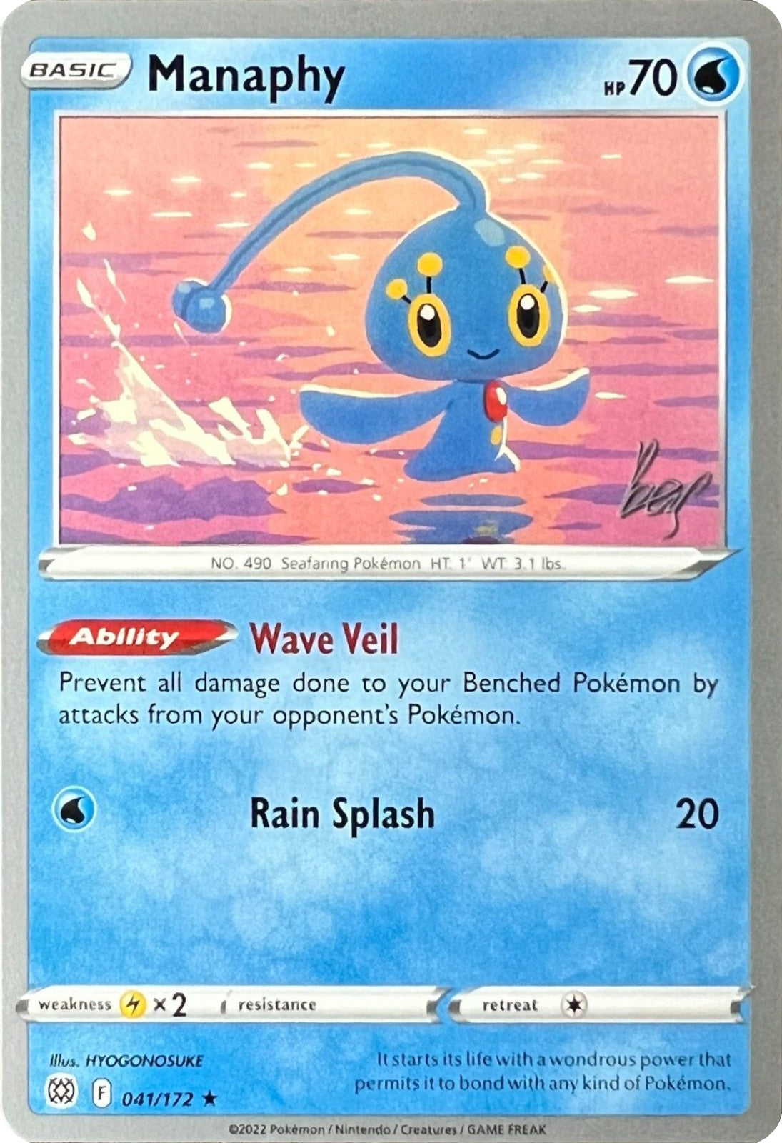 Manaphy (041/172) (Cheryl Again - Sebastian Lashmet) [World Championships 2022] | L.A. Mood Comics and Games