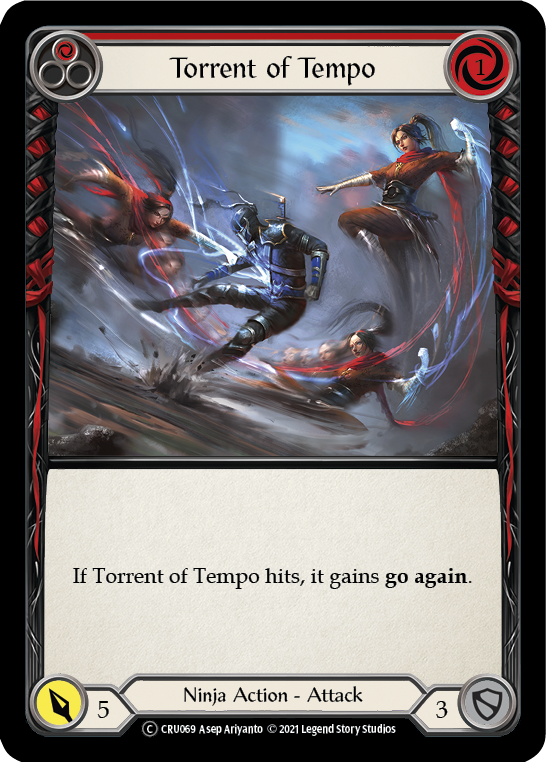 Torrent of Tempo (Red) [U-CRU069] (Crucible of War Unlimited)  Unlimited Rainbow Foil | L.A. Mood Comics and Games