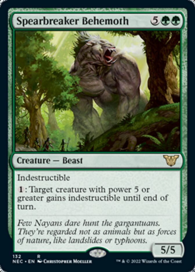 Spearbreaker Behemoth [Kamigawa: Neon Dynasty Commander] | L.A. Mood Comics and Games