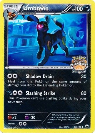 Umbreon (60/108) (Regional Championship Promo) [Black & White: Dark Explorers] | L.A. Mood Comics and Games