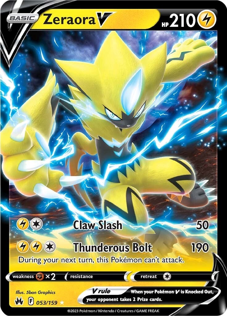 Zeraora V (053/159) [Sword & Shield: Crown Zenith] | L.A. Mood Comics and Games