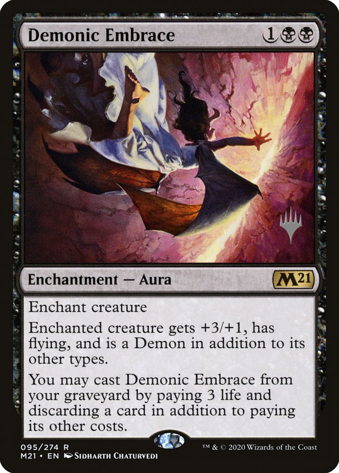 Demonic Embrace (Promo Pack) [Core Set 2021 Promos] | L.A. Mood Comics and Games