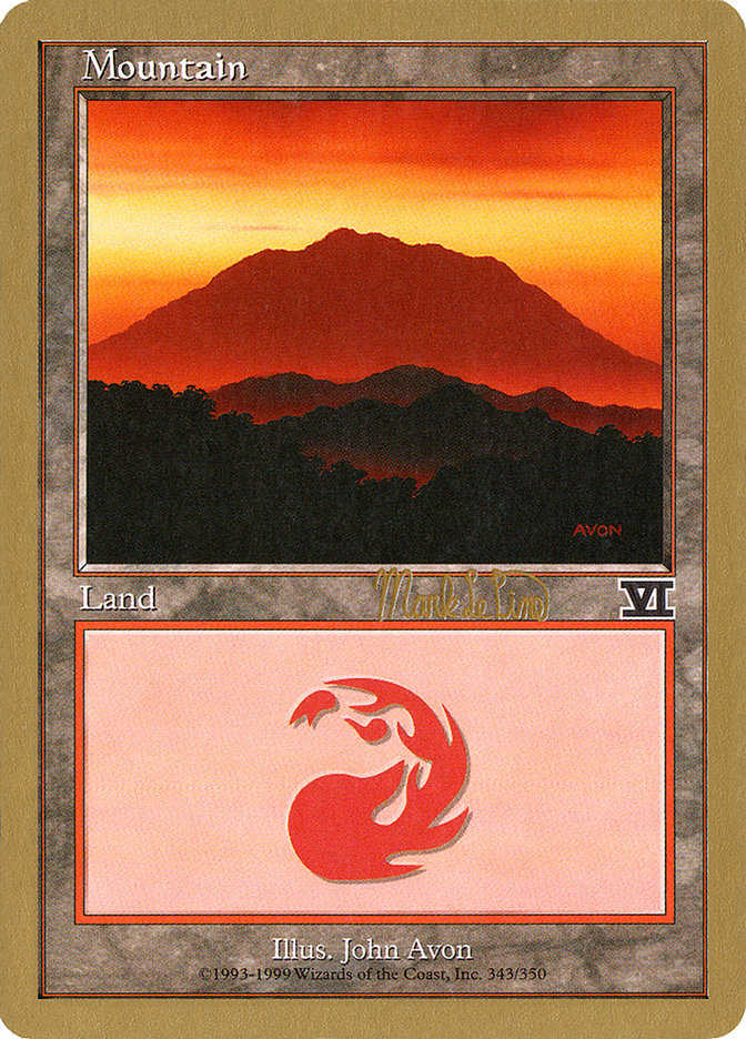 Mountain (mlp346a) (Mark Le Pine) [World Championship Decks 1999] | L.A. Mood Comics and Games