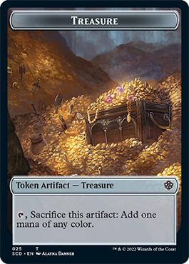 Treasure // Treasure Double-Sided Token [Starter Commander Decks] | L.A. Mood Comics and Games