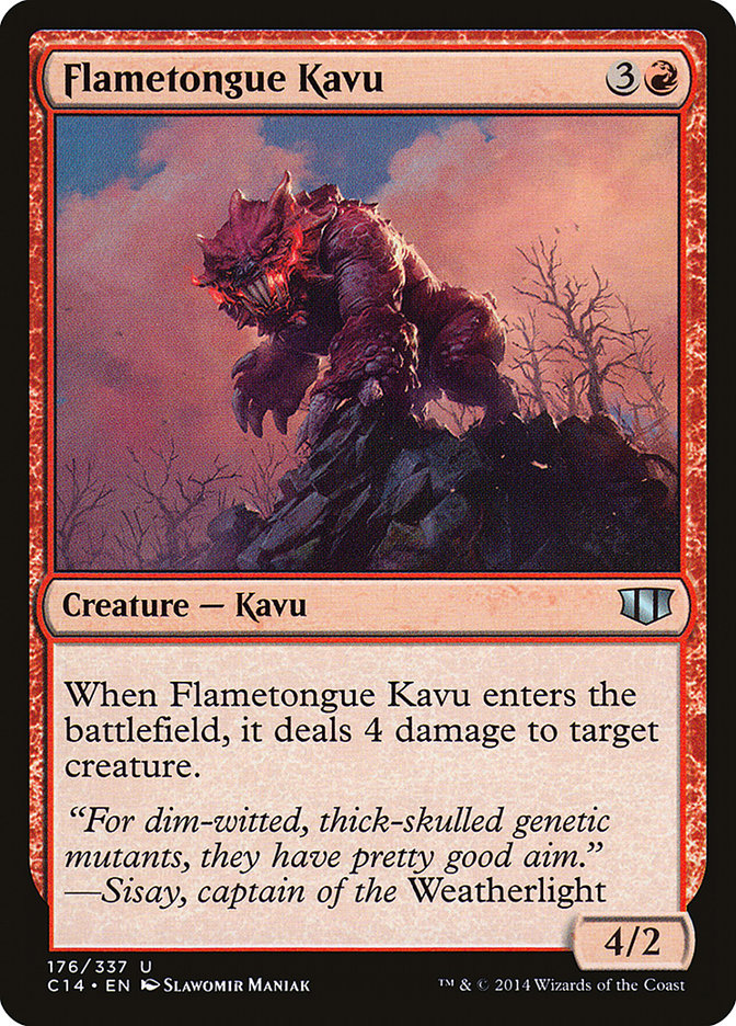 Flametongue Kavu [Commander 2014] | L.A. Mood Comics and Games