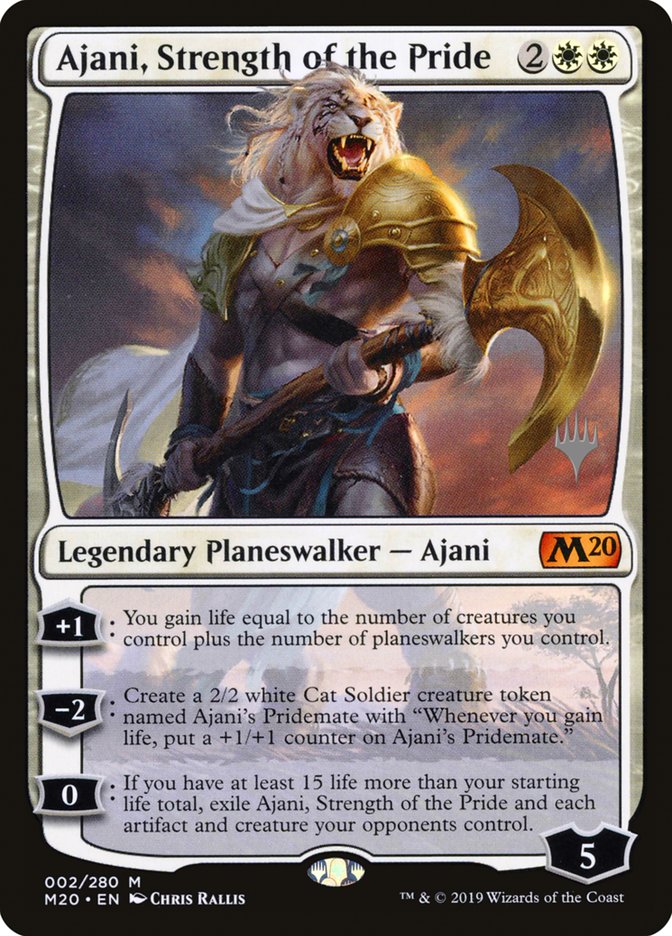 Ajani, Strength of the Pride (Promo Pack) [Core Set 2020 Promos] | L.A. Mood Comics and Games