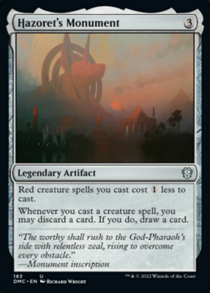 Hazoret's Monument [Dominaria United Commander] | L.A. Mood Comics and Games