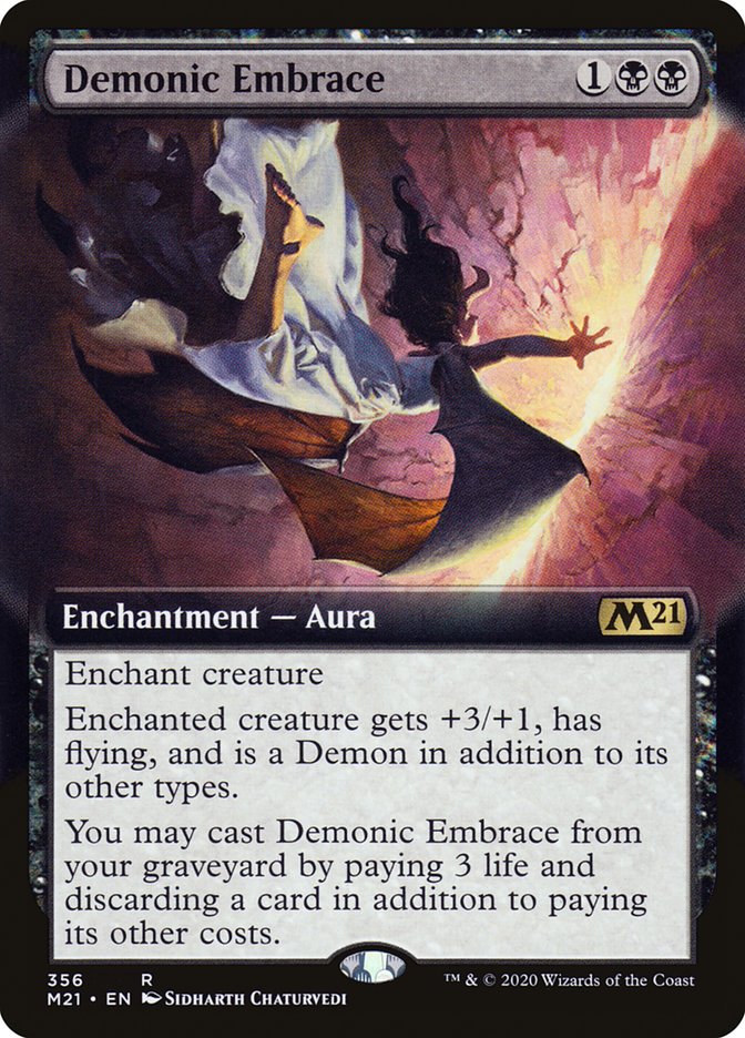 Demonic Embrace (Extended Art) [Core Set 2021] | L.A. Mood Comics and Games
