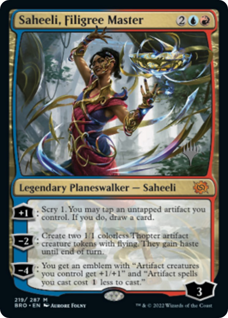 Saheeli, Filigree Master (Promo Pack) [The Brothers' War Promos] | L.A. Mood Comics and Games