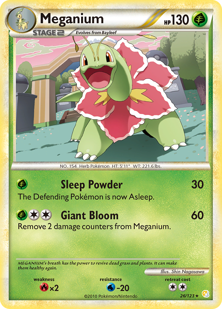 Meganium (26/123) [HeartGold & SoulSilver: Base Set] | L.A. Mood Comics and Games