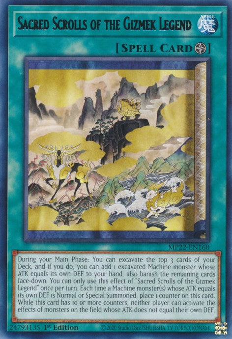 Sacred Scrolls of the Gizmek Legend [MP22-EN160] Rare | L.A. Mood Comics and Games