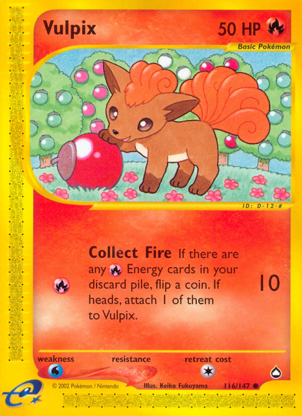 Vulpix (116/147) [Aquapolis] | L.A. Mood Comics and Games