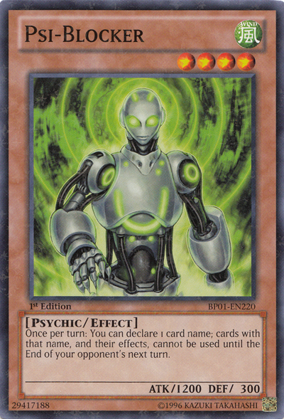 Psi-Blocker [BP01-EN220] Starfoil Rare | L.A. Mood Comics and Games