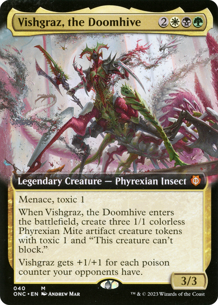 Vishgraz, the Doomhive (Extended Art) [Phyrexia: All Will Be One Commander] | L.A. Mood Comics and Games