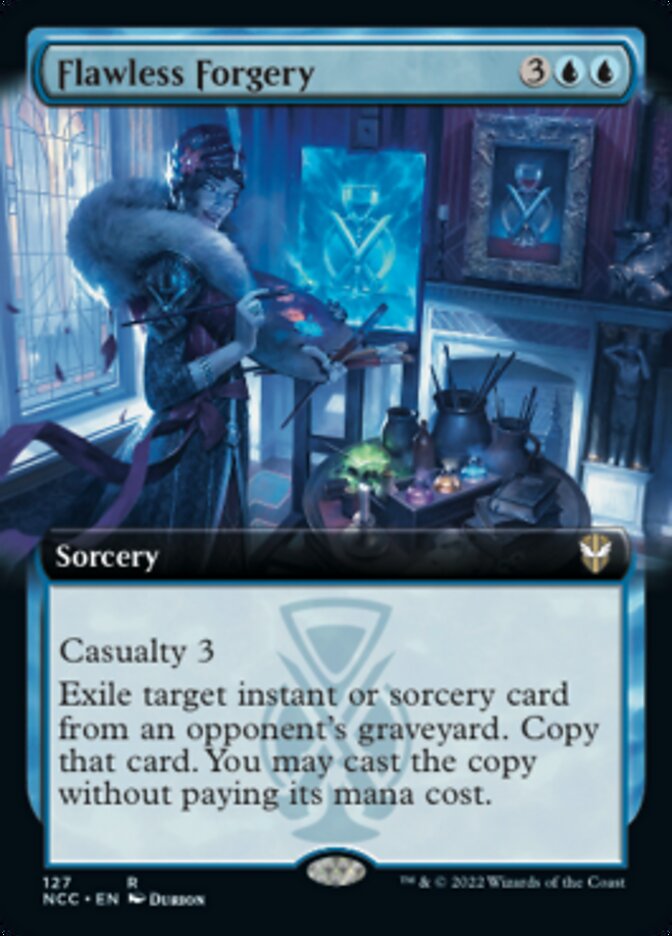 Flawless Forgery (Extended Art) [Streets of New Capenna Commander] | L.A. Mood Comics and Games