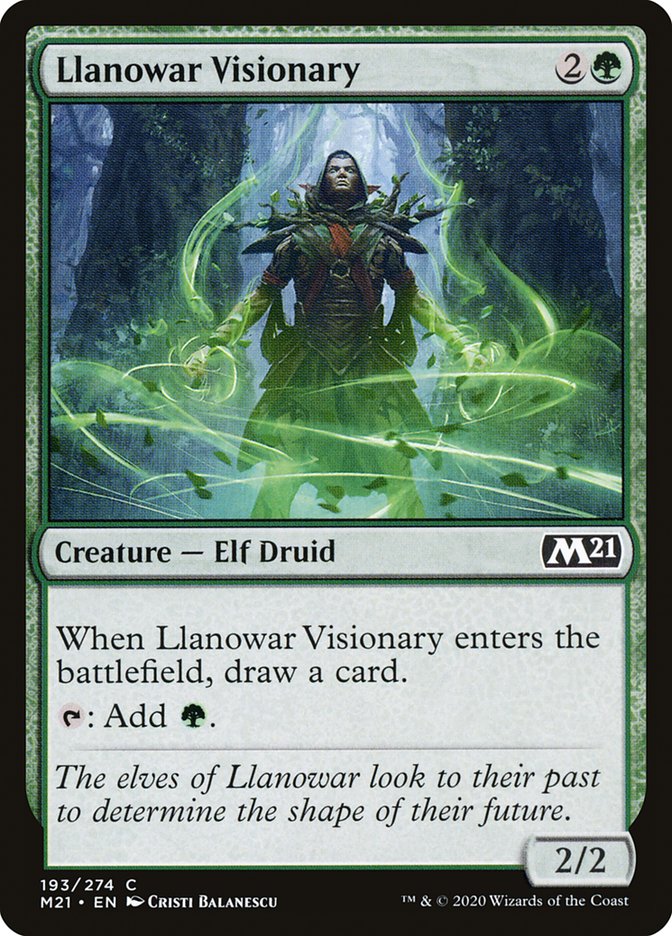 Llanowar Visionary [Core Set 2021] | L.A. Mood Comics and Games