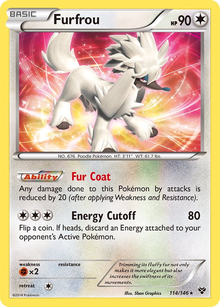 Furfrou (114/146)(Cosmos Holo) (Blister Exclusive) [XY: Base Set] | L.A. Mood Comics and Games