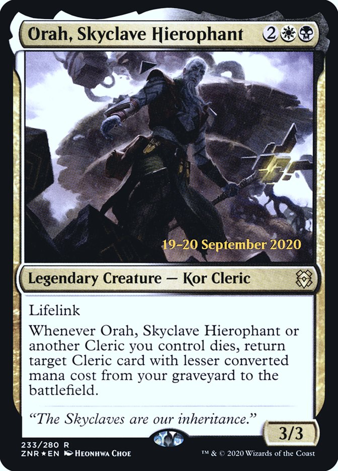 Orah, Skyclave Hierophant [Zendikar Rising Prerelease Promos] | L.A. Mood Comics and Games