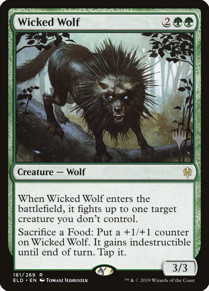 Wicked Wolf (Promo Pack) [Throne of Eldraine Promos] | L.A. Mood Comics and Games