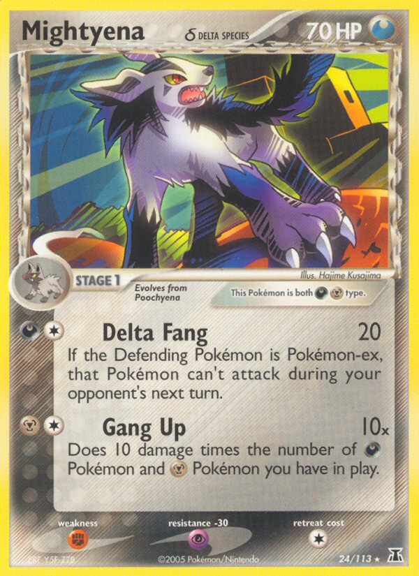 Mightyena (24/113) (Delta Species) [EX: Delta Species] | L.A. Mood Comics and Games