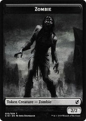 Zombie (010) // Zombie (011) Double-Sided Token [Commander 2019 Tokens] | L.A. Mood Comics and Games