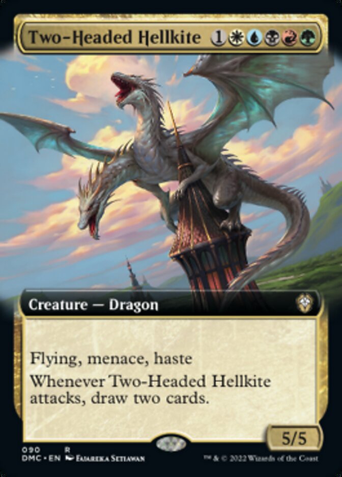 Two-Headed Hellkite (Extended Art) [Dominaria United Commander] | L.A. Mood Comics and Games