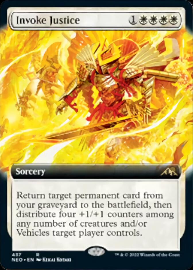 Invoke Justice (Extended Art) [Kamigawa: Neon Dynasty] | L.A. Mood Comics and Games