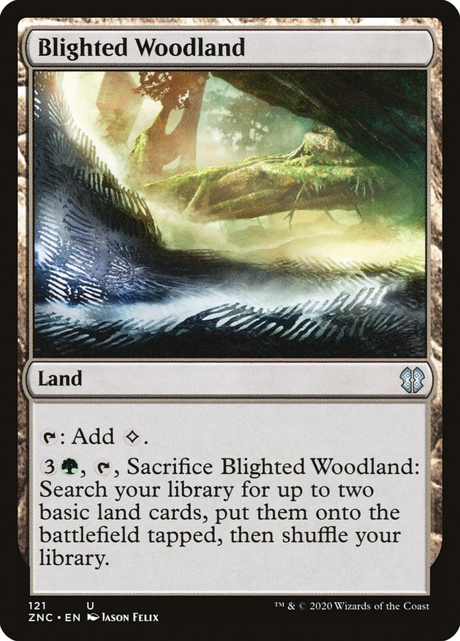 Blighted Woodland [Zendikar Rising Commander] | L.A. Mood Comics and Games