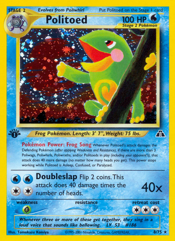 Politoed (8/75) [Neo Discovery 1st Edition] | L.A. Mood Comics and Games