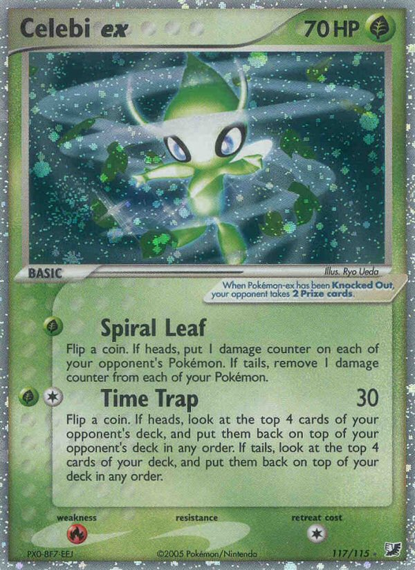 Celebi ex (117/115) [EX: Unseen Forces] | L.A. Mood Comics and Games