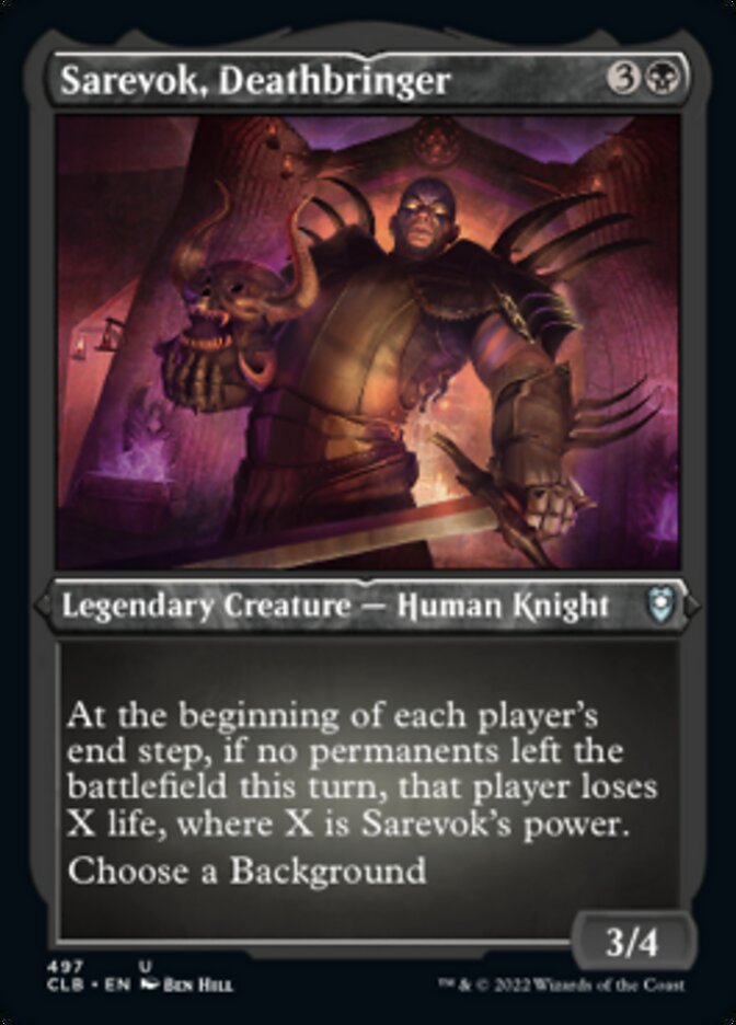 Sarevok, Deathbringer (Foil Etched) [Commander Legends: Battle for Baldur's Gate] | L.A. Mood Comics and Games