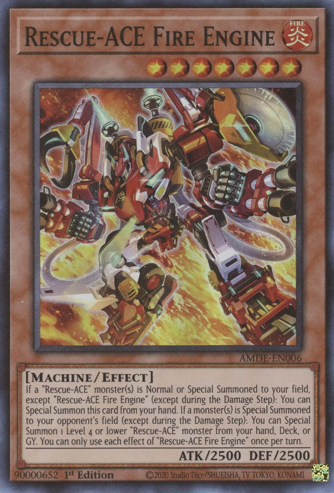 Rescue-ACE Fire Engine [AMDE-EN006] Super Rare | L.A. Mood Comics and Games