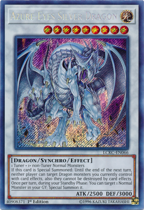 Azure-Eyes Silver Dragon [LCKC-EN066] Secret Rare | L.A. Mood Comics and Games