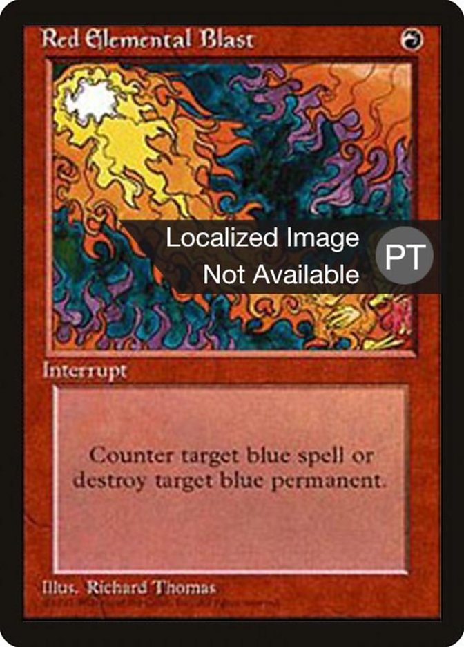Red Elemental Blast [Fourth Edition (Foreign Black Border)] | L.A. Mood Comics and Games