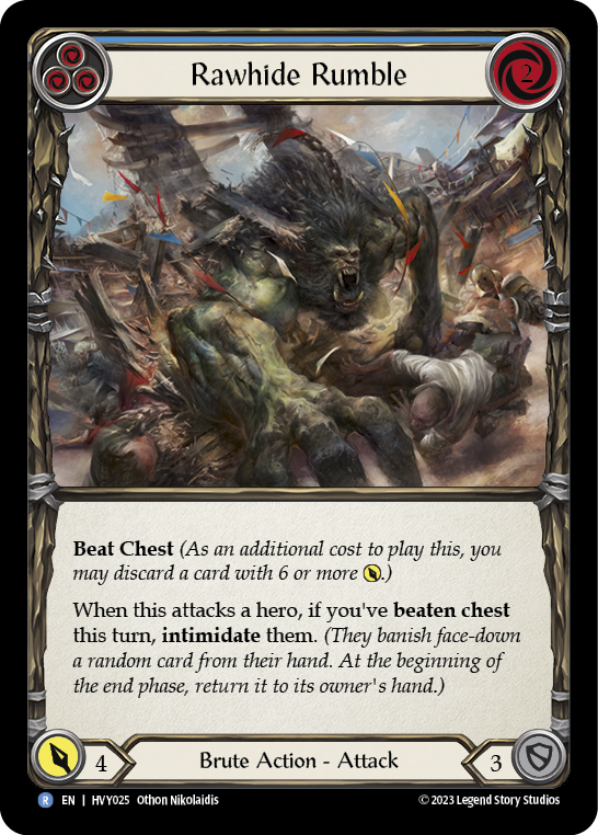 Rawhide Rumble (Blue) [HVY025] (Heavy Hitters)  Rainbow Foil | L.A. Mood Comics and Games