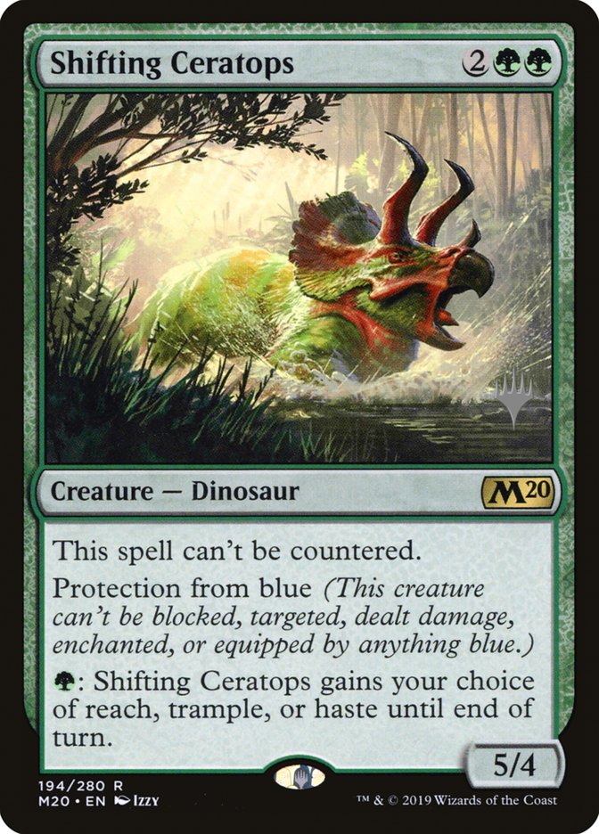 Shifting Ceratops (Promo Pack) [Core Set 2020 Promos] | L.A. Mood Comics and Games