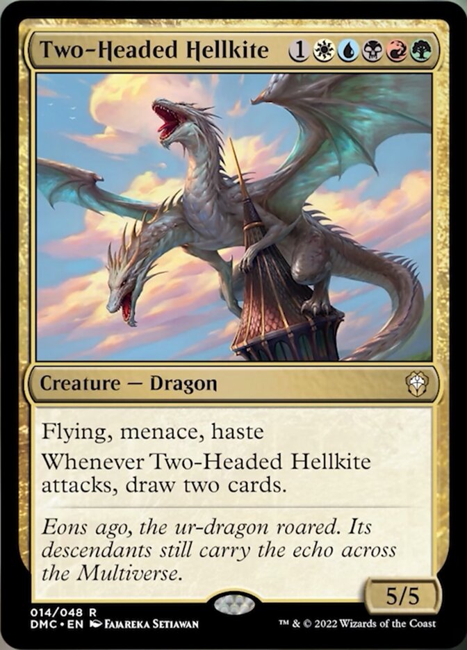 Two-Headed Hellkite [Dominaria United Commander] | L.A. Mood Comics and Games