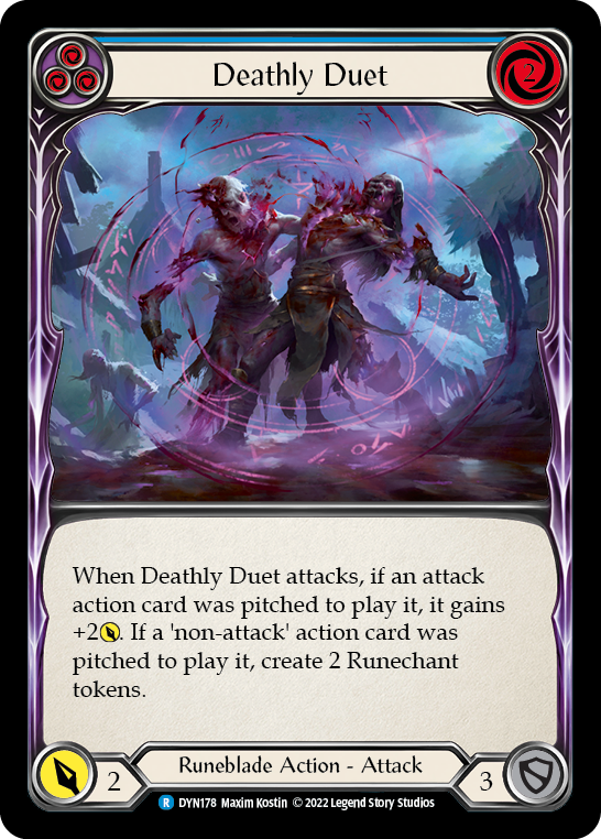 Deathly Duet (Blue) [DYN178] (Dynasty)  Rainbow Foil | L.A. Mood Comics and Games