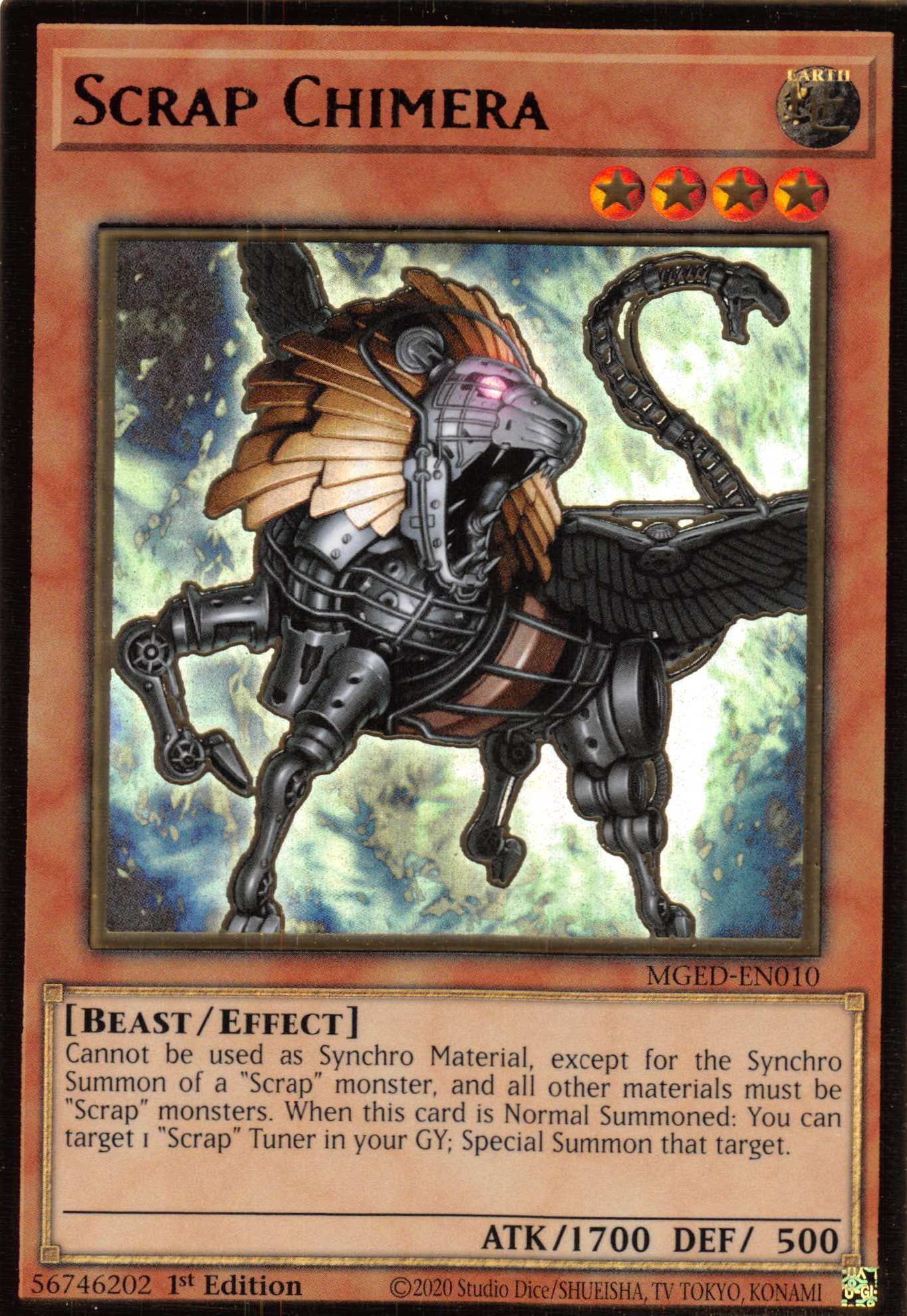Scrap Chimera [MGED-EN010] Gold Rare | L.A. Mood Comics and Games