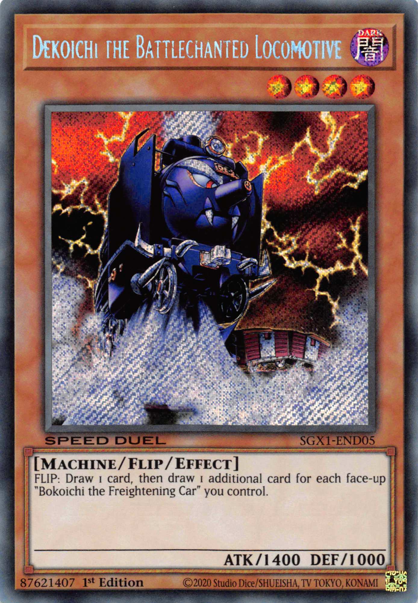 Dekoichi the Battlechanted Locomotive [SGX1-END05] Secret Rare | L.A. Mood Comics and Games