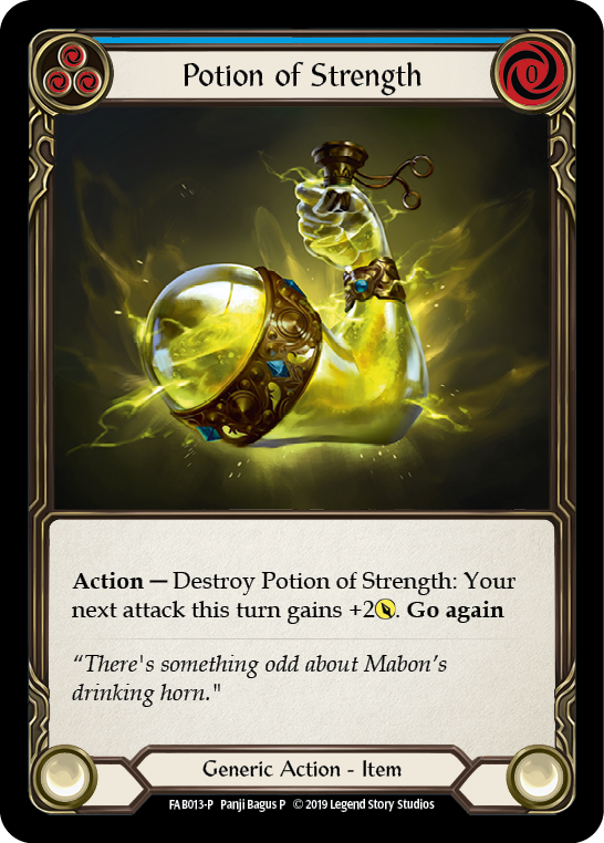 Potion of Strength [FAB013-P] (Promo)  1st Edition Cold Foil | L.A. Mood Comics and Games