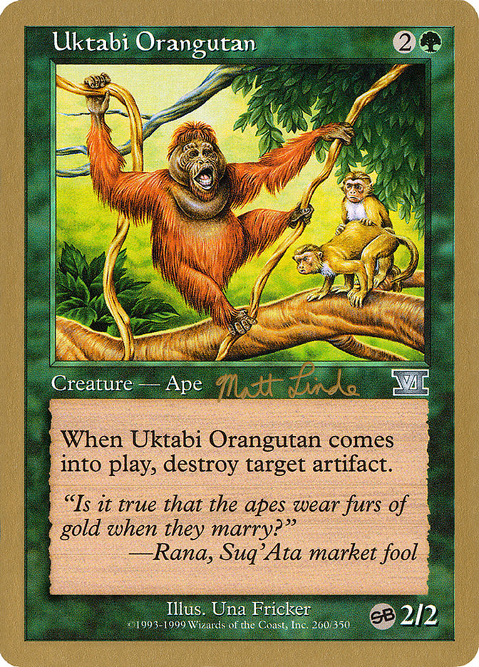 Uktabi Orangutan (Matt Linde) (SB) [World Championship Decks 1999] | L.A. Mood Comics and Games