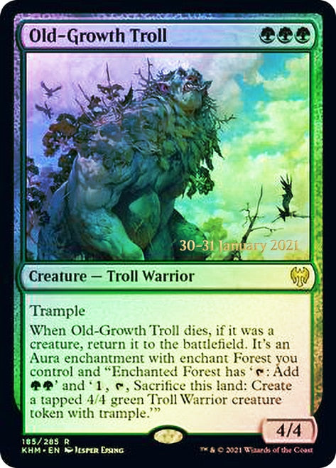 Old-Growth Troll [Kaldheim Prerelease Promos] | L.A. Mood Comics and Games