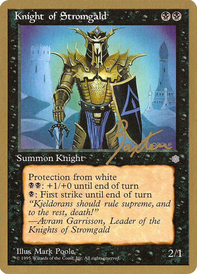 Knight of Stromgald (George Baxter) [Pro Tour Collector Set] | L.A. Mood Comics and Games