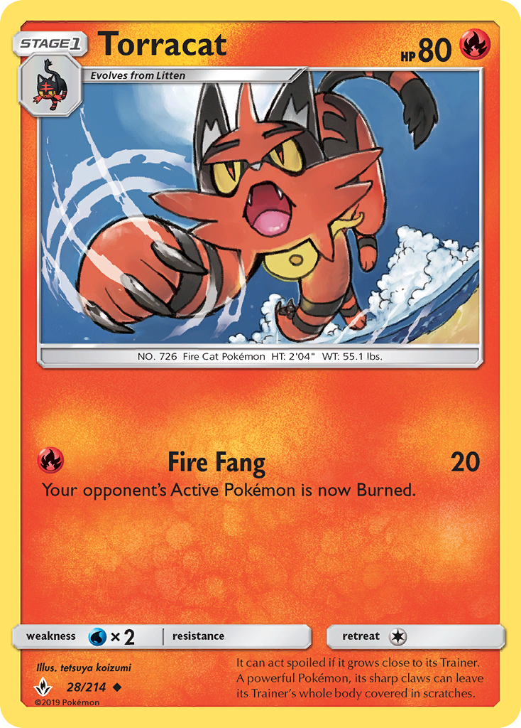 Torracat (28/214) [Sun & Moon: Unbroken Bonds] | L.A. Mood Comics and Games