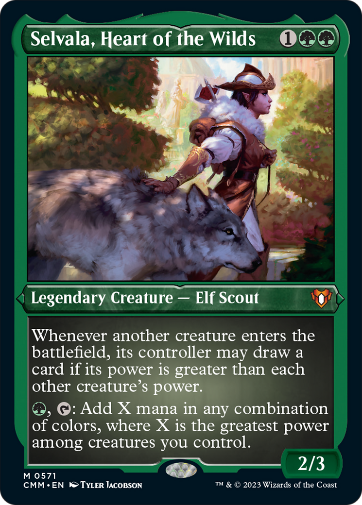 Selvala, Heart of the Wilds (Foil Etched) [Commander Masters] | L.A. Mood Comics and Games