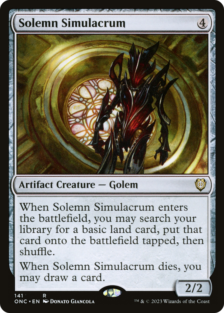Solemn Simulacrum [Phyrexia: All Will Be One Commander] | L.A. Mood Comics and Games